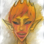 Zalia (Year 11) watercolour, pen on paper